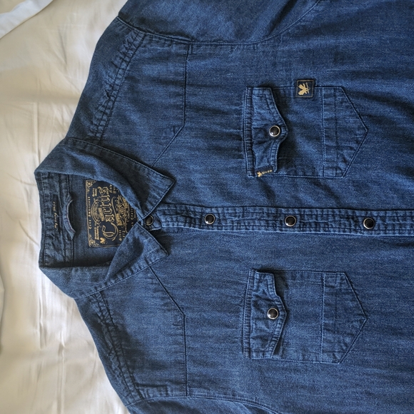 Cactus Other - Cactus Men's Denim Snap Button Shirt Size Medium